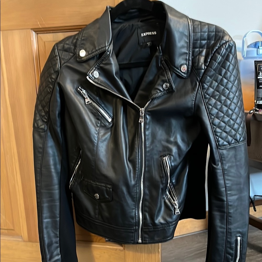 Express Black Leather Jacket